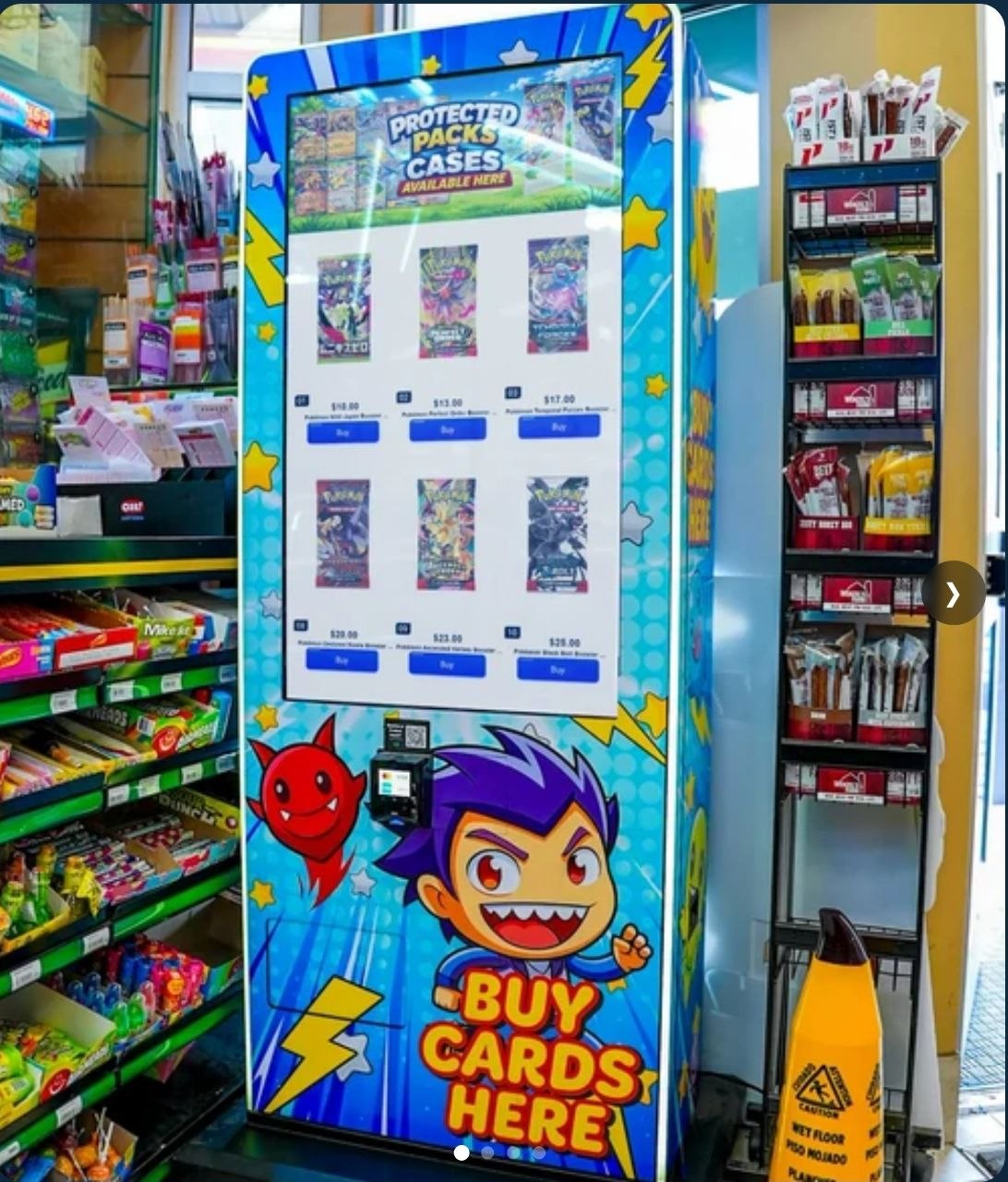 Pokémon vending machine service Las Vegas NV